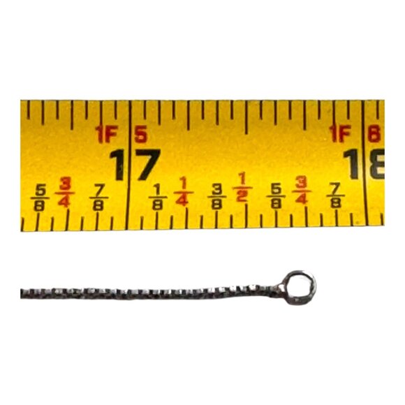 Sterling Silver Heart-Shaped Moss Green Agate Pendant Necklace 18" Italy Vintage - Picture 5 of 10